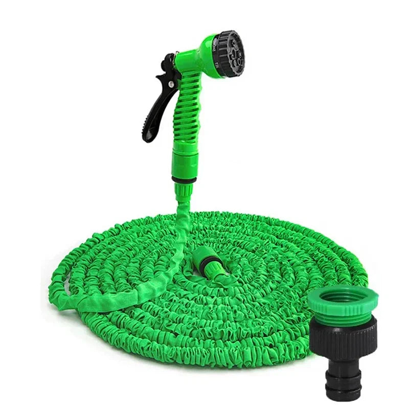 Expandable Garden Hose with 7-Function Spray Gun