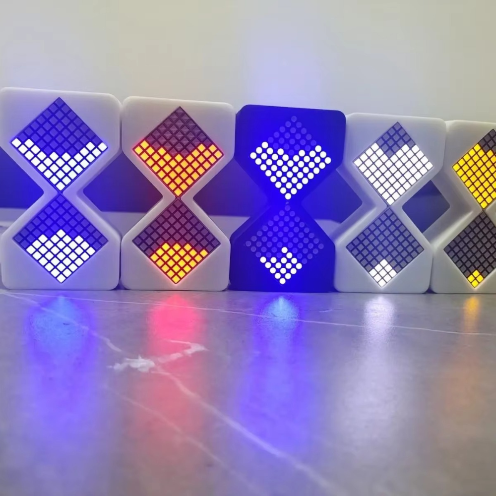 Hourglass Cyber Glow – Futuristic Timer & Desk Glow Experience