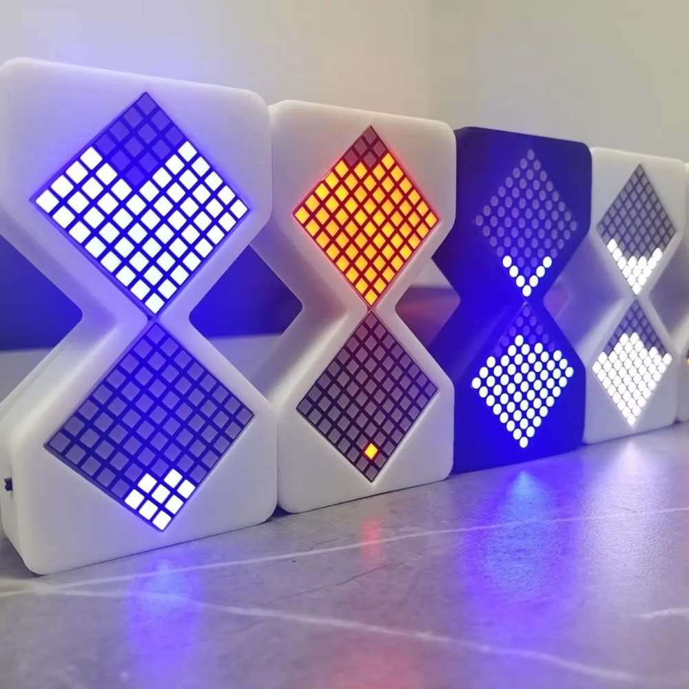 Hourglass Cyber Glow – Futuristic Timer & Desk Glow Experience
