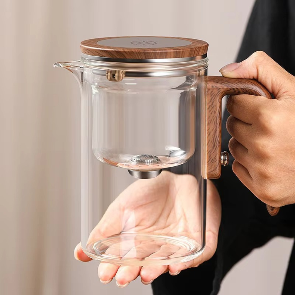 Glass Teapot Brew Ease – Elegant Magnetic Tea Brewing Made Simple