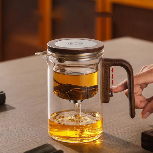 Glass Teapot Brew Ease – Elegant Magnetic Tea Brewing Made Simple