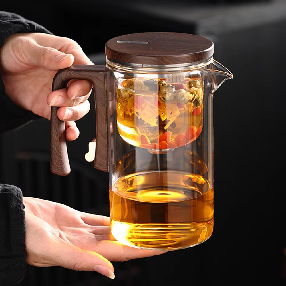 Glass Teapot Brew Ease – Elegant Magnetic Tea Brewing Made Simple