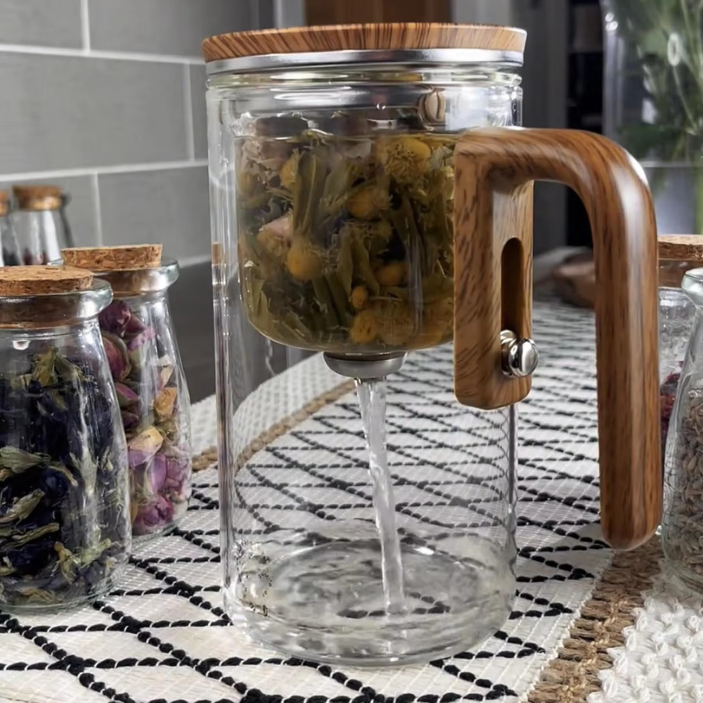 Glass Teapot Brew Ease – Elegant Magnetic Tea Brewing Made Simple