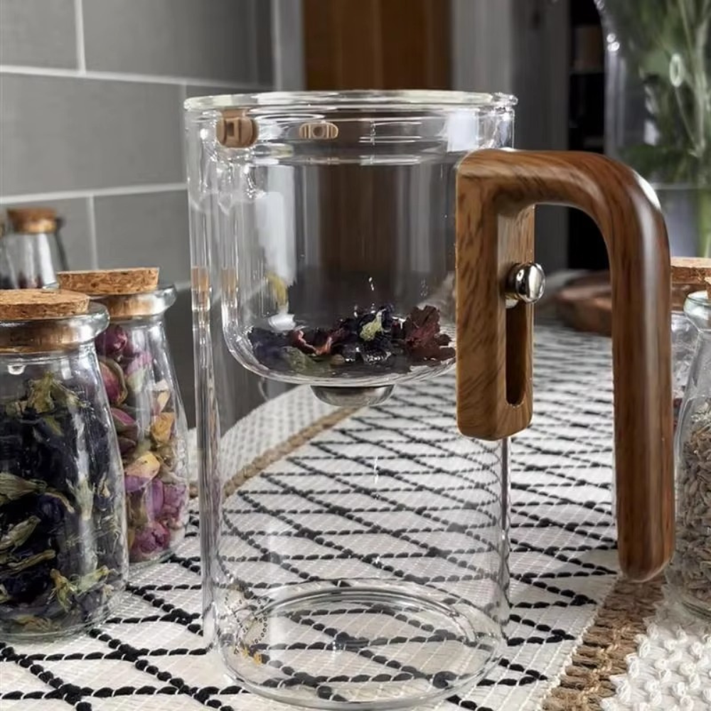 Glass Teapot Brew Ease – Elegant Magnetic Tea Brewing Made Simple