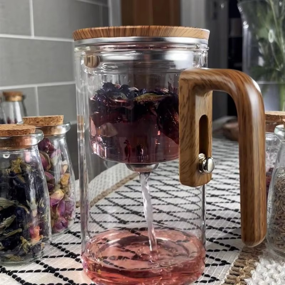 Glass Teapot Brew Ease – Elegant Magnetic Tea Brewing Made Simple