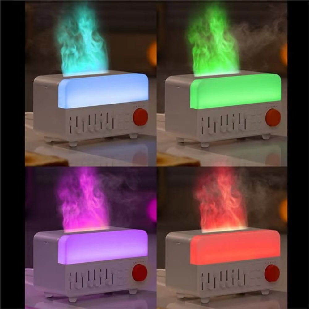 AuraFlame Sleep Hub – White Noise, Mist & Cozy Flame Ambience in One