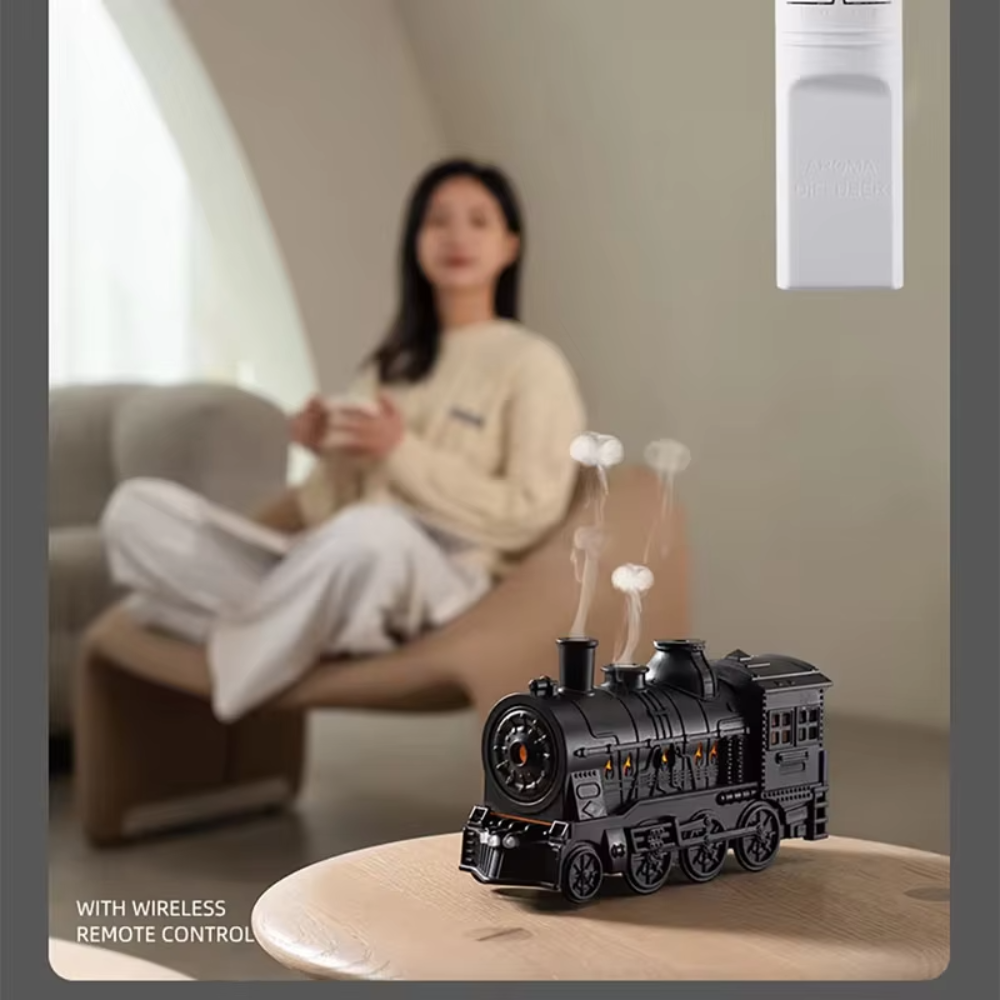 Aromatrain Steampuff – Cute Aromatherapy Humidifier for Calm & Cozy Spaces