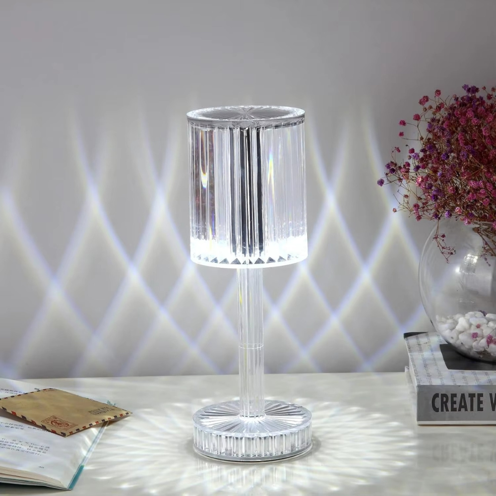 CrystalGlow Touch Lamp – Tap-Control Sparkling Light for Cozy Spaces