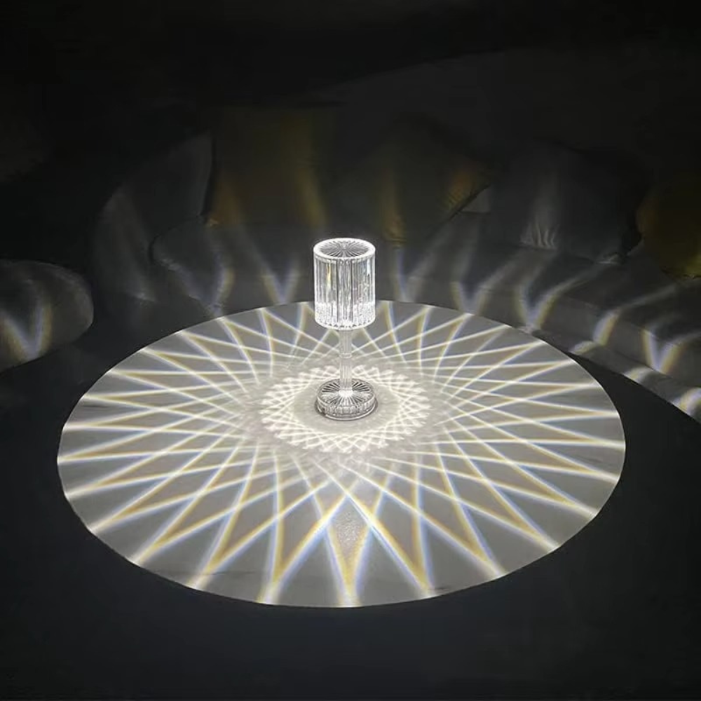 CrystalGlow Touch Lamp – Tap-Control Sparkling Light for Cozy Spaces