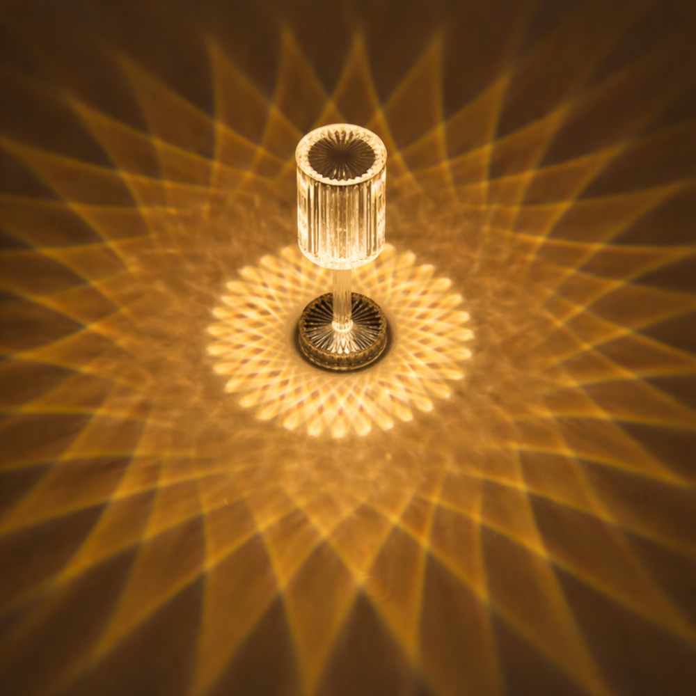 CrystalGlow Touch Lamp – Tap-Control Sparkling Light for Cozy Spaces