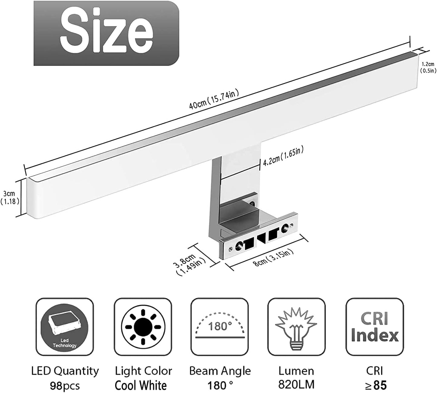 Perfect Lighting Every Day – MirrorBeam 10W LED Bathroom Light