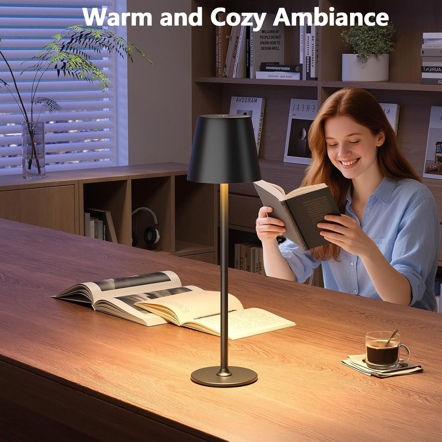 Wireless LED Table Lamp (Set of 2) – Dimmable Touch Nightlight