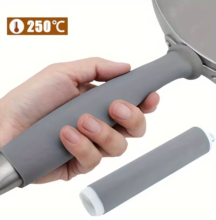 Anti-Scalding Rubber Pot Handle Sleeve – Heat-Resistant Grip