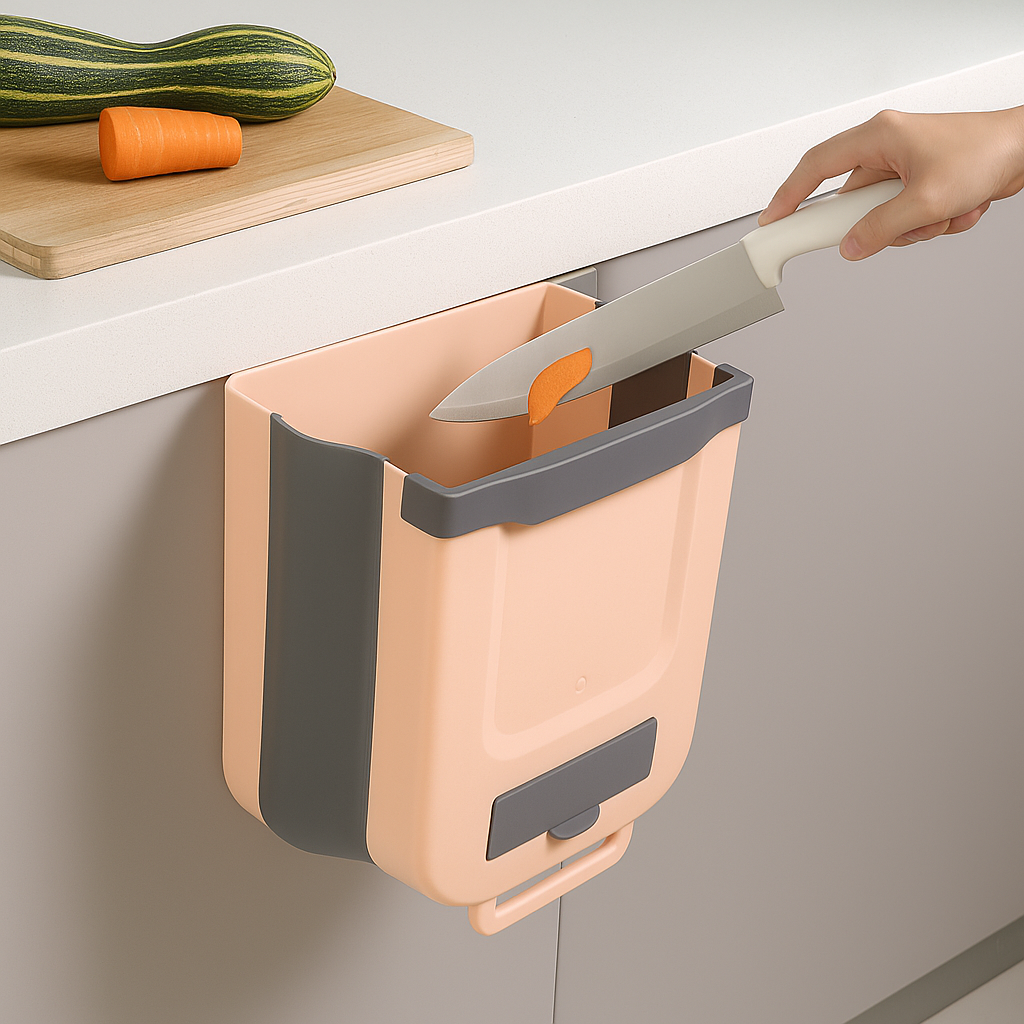 Foldable Trash Can – Smart Space-Saving Waste Bin