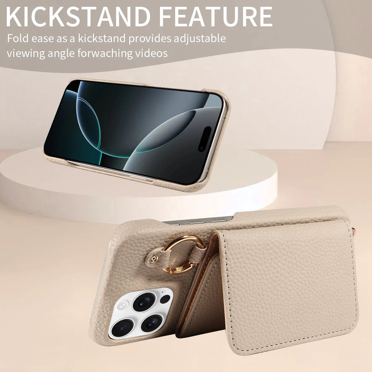 Crossbody PU Leather Wallet Case – Stylish Protection for Everyday Use