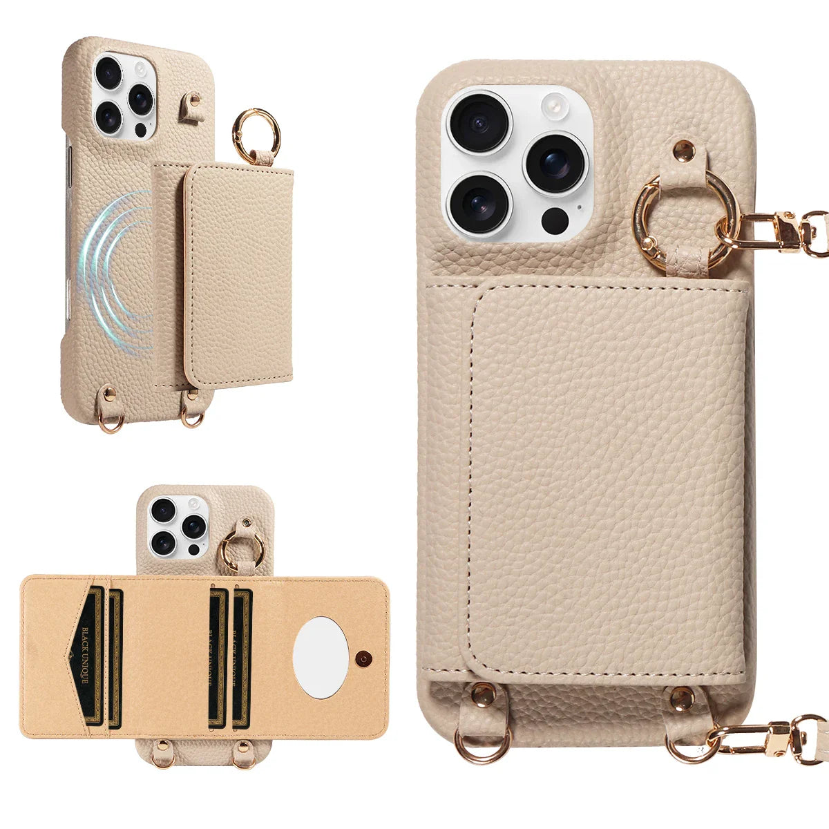 Crossbody PU Leather Wallet Case – Stylish Protection for Everyday Use