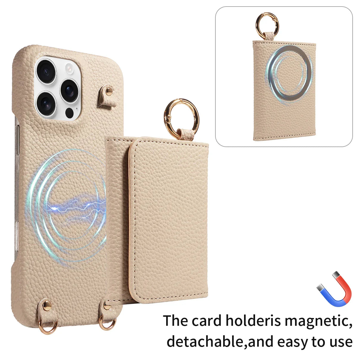 Crossbody PU Leather Wallet Case – Stylish Protection for Everyday Use
