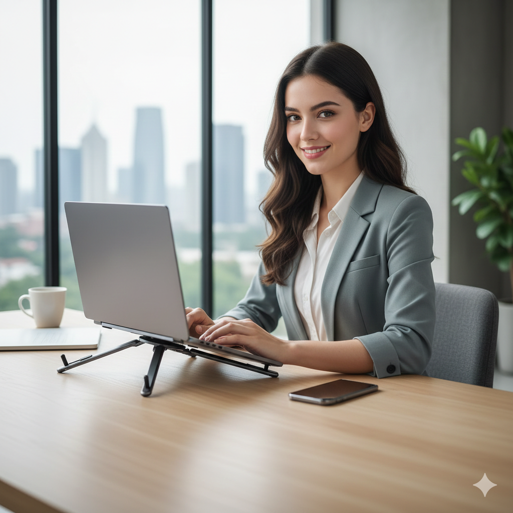MagFold Alloy Magnetic Stand – Foldable Comfort & Premium Support for All Your Devices