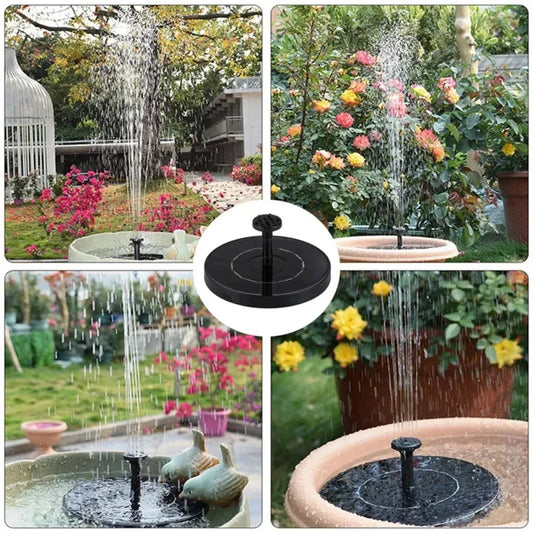 Outdoor Solar Birdbath Fountain – Floating Garden & Pool Decoration