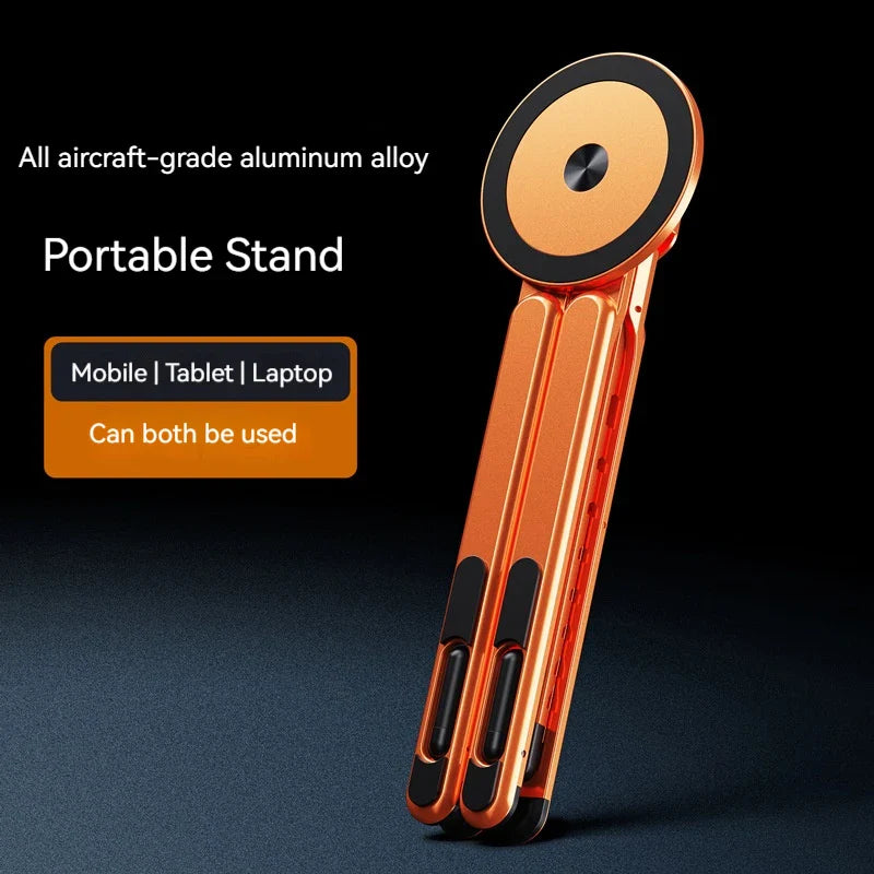 MagFold Alloy Magnetic Stand – Foldable Comfort & Premium Support for All Your Devices