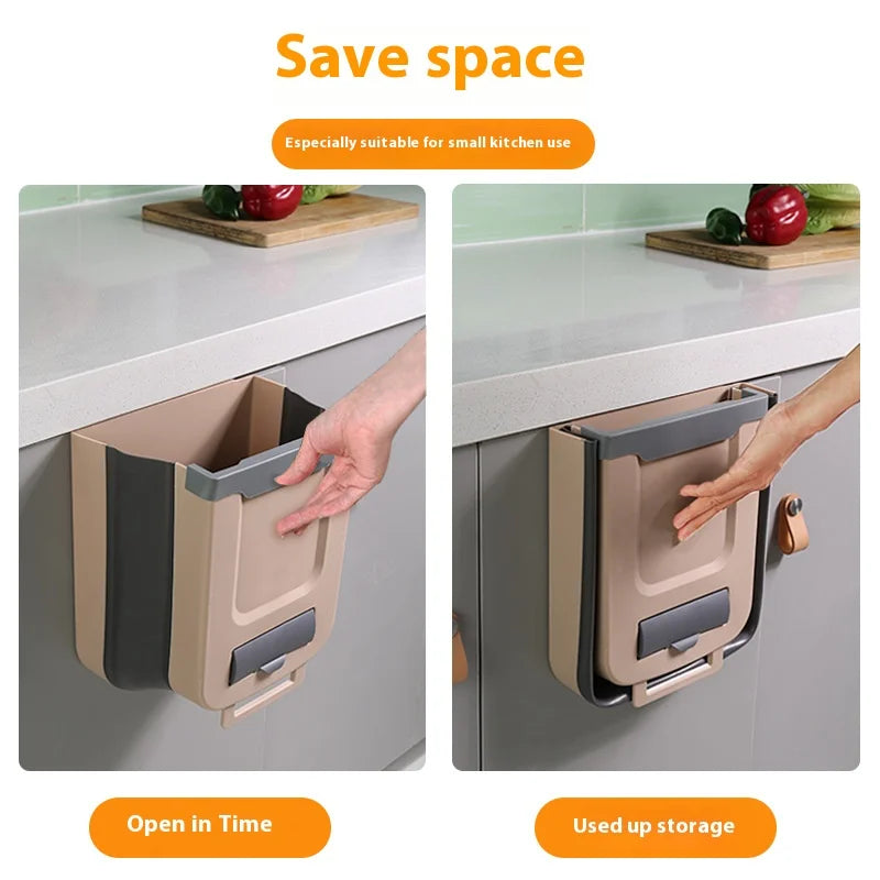 Foldable Trash Can – Smart Space-Saving Waste Bin
