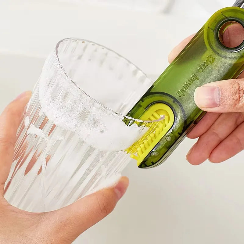 CleanEdge 3-in-1 Bottle Gap Brush – Deep-Clean Tool for Cups & Bottles
