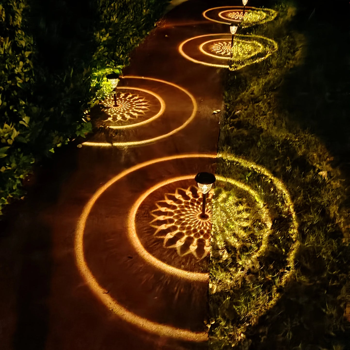 Solar Light | Solar Waterproof Circle Pattern Garden Light