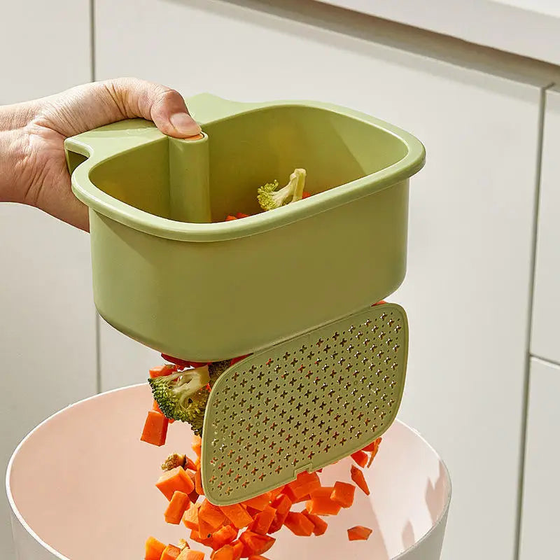 QuickDrain One-Press Sink Filter Basket