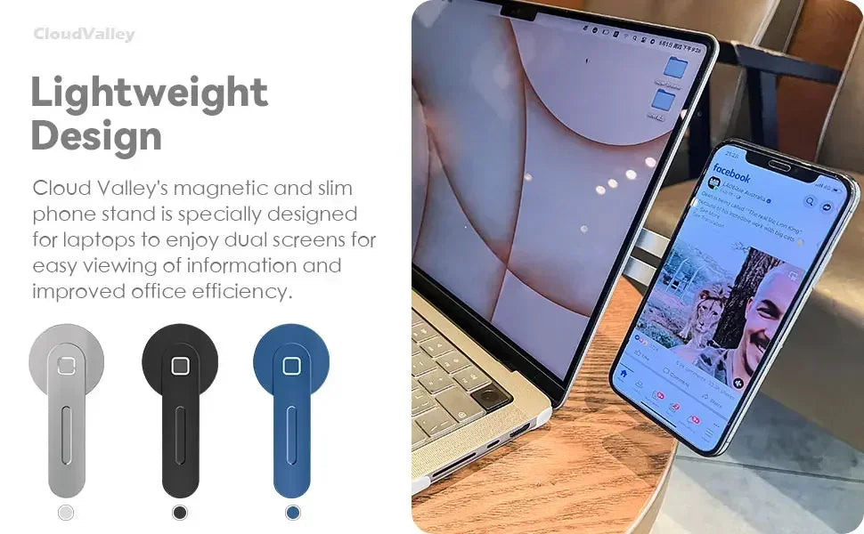 Laptop Phone Holder MagSnap Dual-Screen
