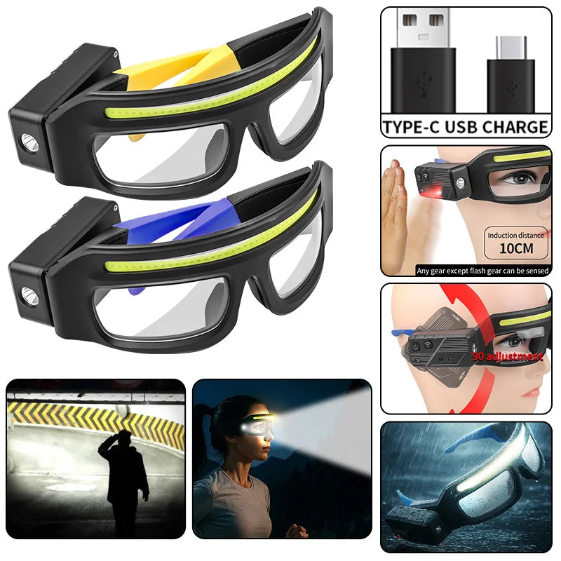 XTE Smart Glasses Headlamp – Hands-Free 180° Lighting