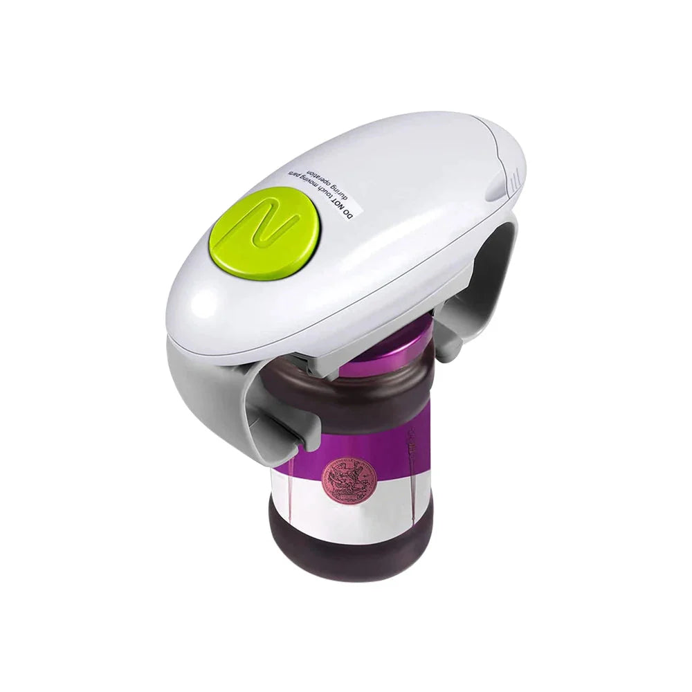 AutoGrip Electric Bottle & Jar Opener – One-Touch Lid Removal Without Effort
