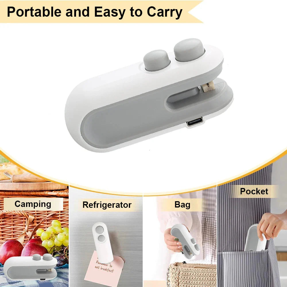 FreshSeal Mini — Rechargeable Handheld Bag Sealer