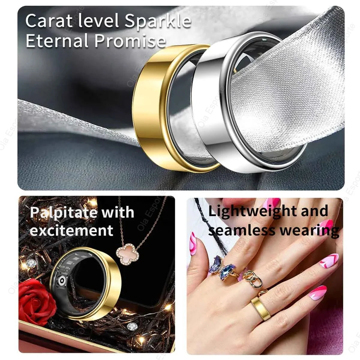 Smart Ring – Titanium Smart Health & Fitness Ring