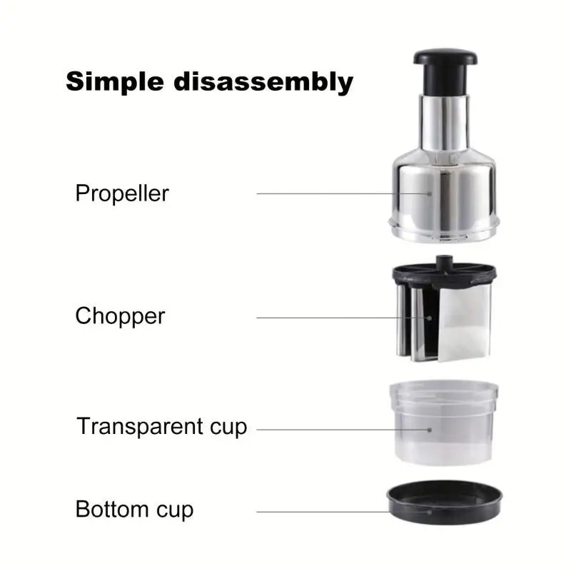 SwiftPress Manual Food Chopper & Garlic Crusher