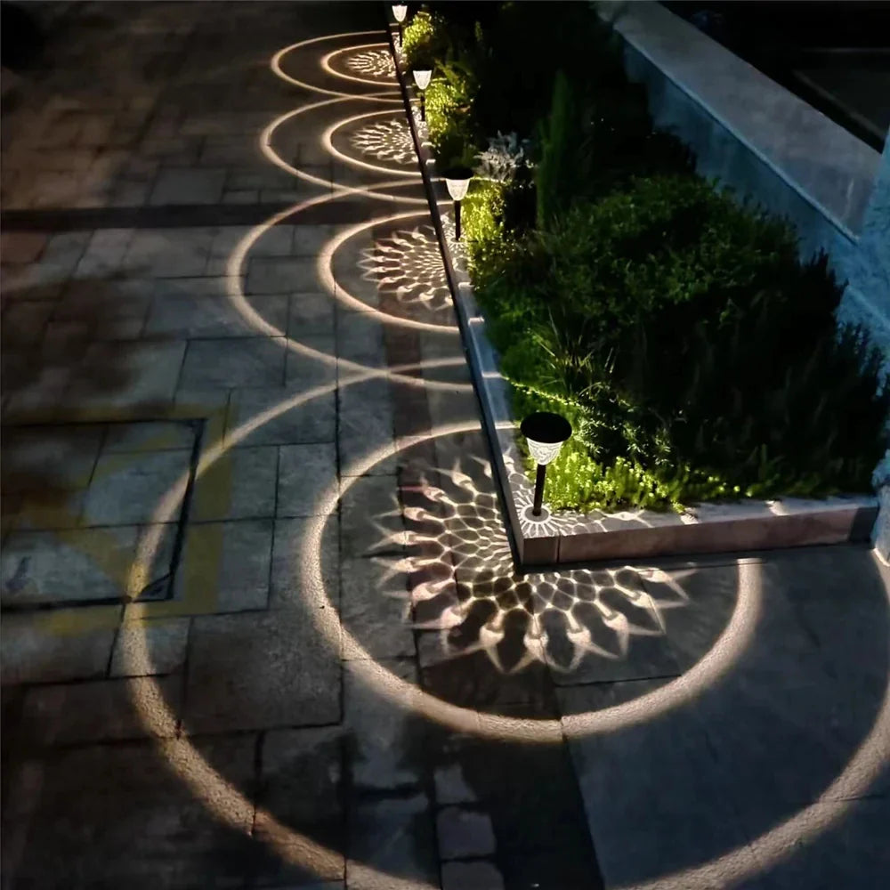Solar Light | Solar Waterproof Circle Pattern Garden Light