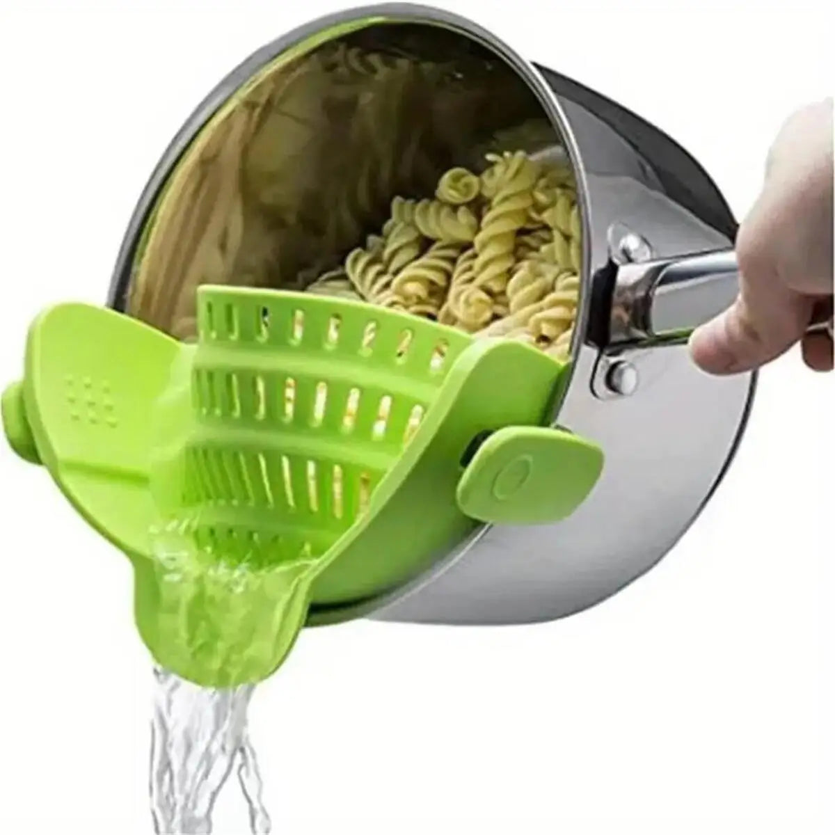 Adjustable Clip-On Pot Strainer – Easy, Safe &amp; Mess-Free Draining