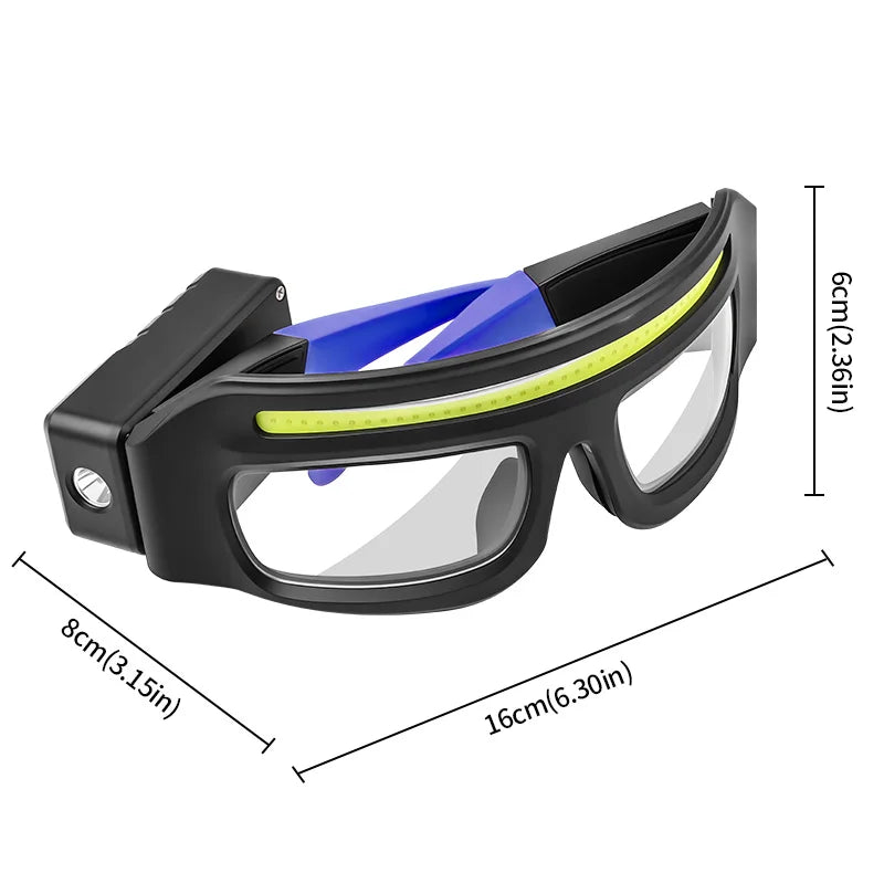 XTE Smart Glasses Headlamp – Hands-Free 180° Lighting