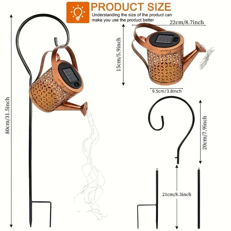 Solar Watering Can Light – Create a Magical Garden Display