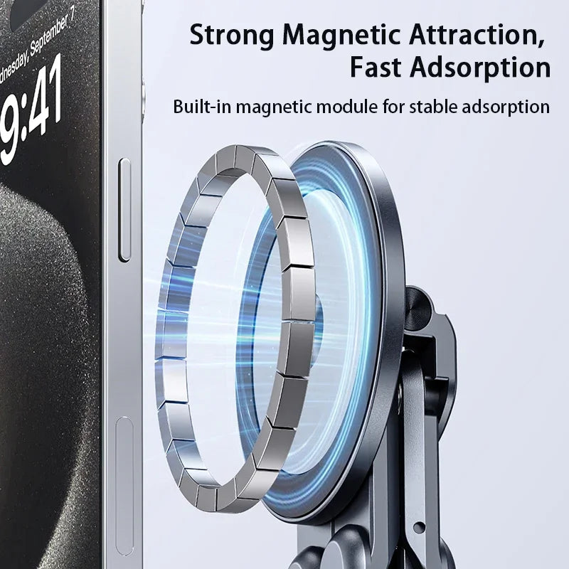 MagFold Alloy Magnetic Stand – Foldable Comfort & Premium Support for All Your Devices