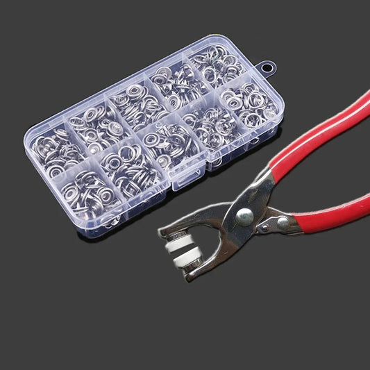 Snap Button & Pliers Fastener Tool Set
