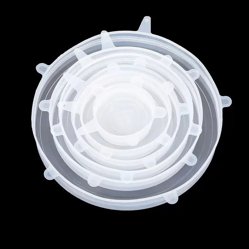 FreshSeal Silicone Stretch Lids – Keep Food Fresher for Longer