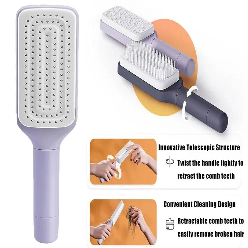 Self-Cleaning Hair Brush & Massage Air Cushion Comb