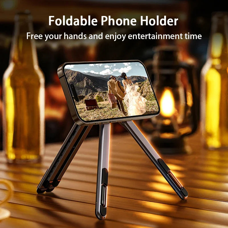 MagFold Alloy Magnetic Stand – Foldable Comfort & Premium Support for All Your Devices