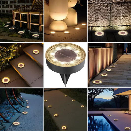 Solar LED Ground Lights – Effortless Outdoor Lighting Day & Night