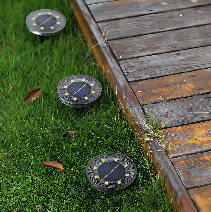 Solar LED Ground Lights – Effortless Outdoor Lighting Day & Night